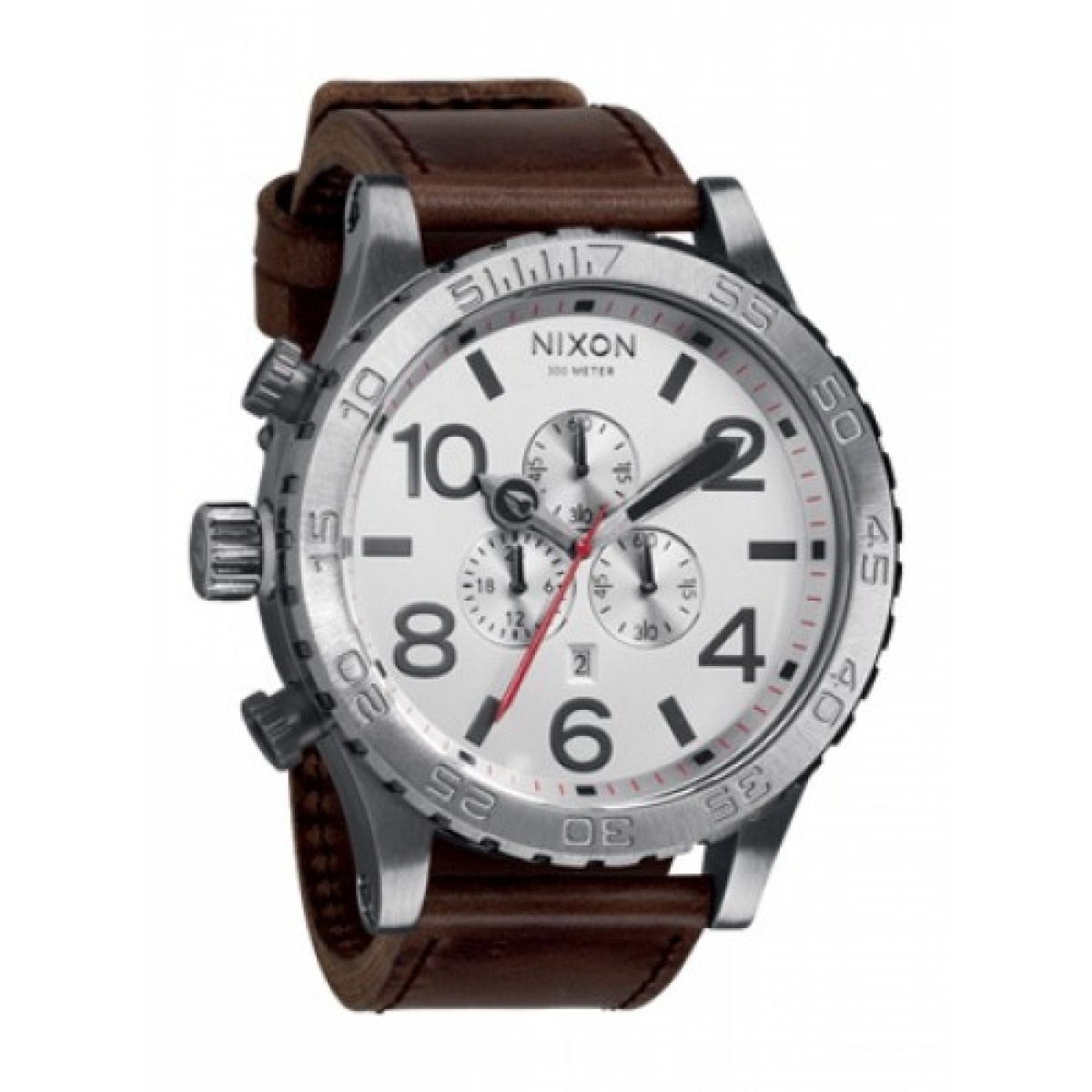 Nixon Men's 51-30 A124-1113 Brown Leather Quartz Watch