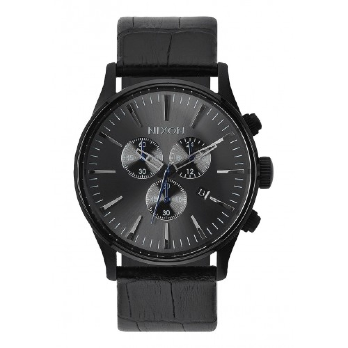 NIXON A405-1886 MEN'S THE SENTRY CHRONO LEATHER CHRONOGRAPH WATCH