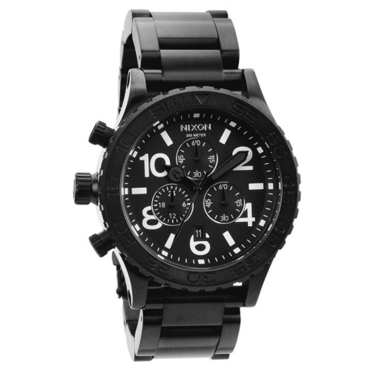 IXON A037-001 42-20 Chrono Black Dial Steel Men's Watch