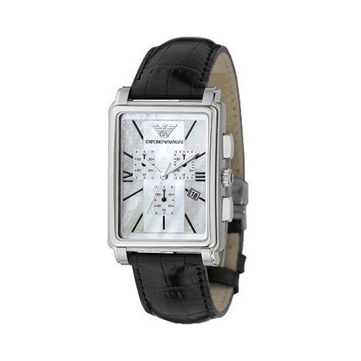 EMPORIO ARMANI AR0141 MENS CLASSIC LEATHER STRAP DESIGNER WATCH