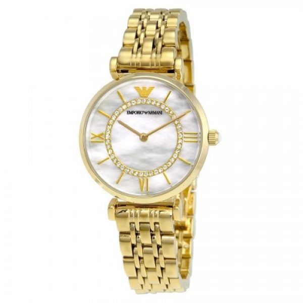 Emporio Armani AR1907 Ladies Gold Gianni T-bar Watch