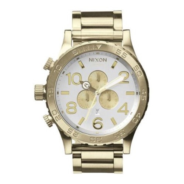 NIXON A083-1219 Men's Chronograph 51-30 Champagne Dial Gold-tone Watch