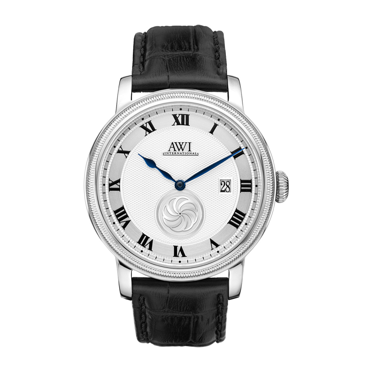 AWI 1717.1 Men's Black Band Watch With Eternity Symbol