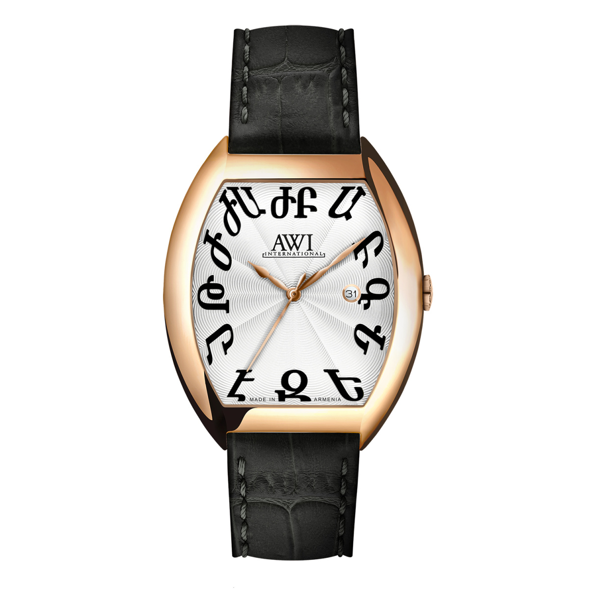 AWI 2444.T5 Men's Watch With Armenian Letters