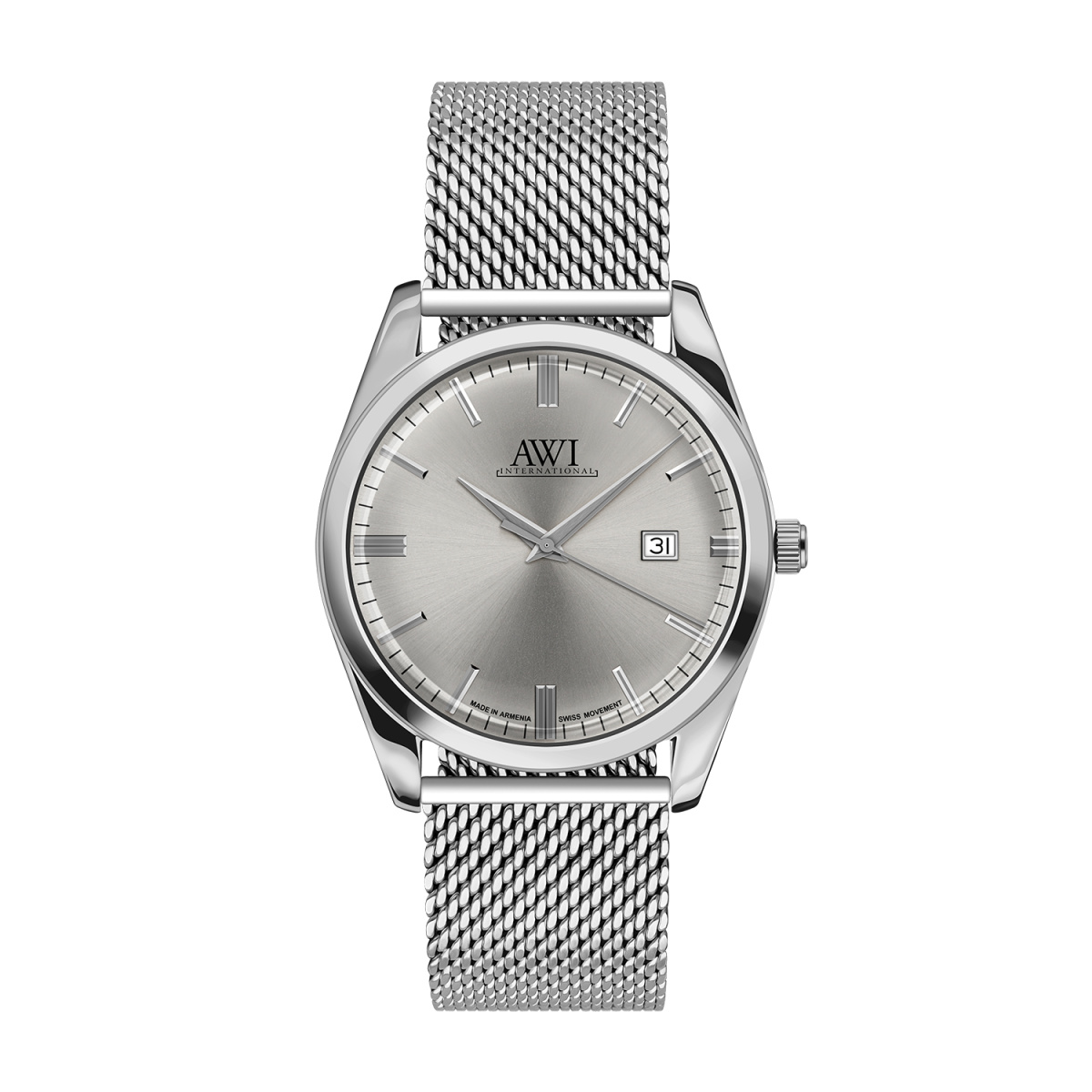 AWI 7055.2 Men's White Dial Watch