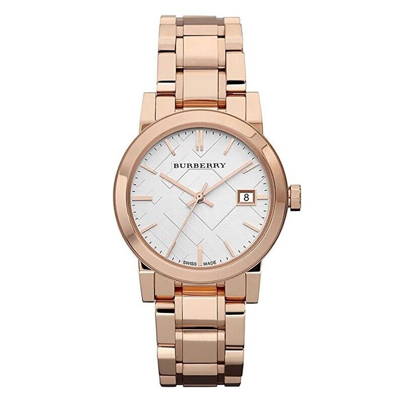 Burberry BU9104 Watch Women’s Swiss Rose Gold-Tone Stainless Steel ...