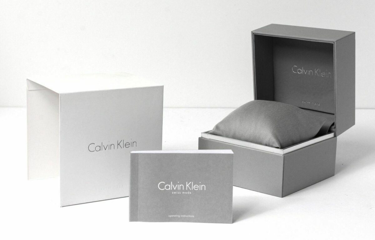 Calvin Klein K3M214X1 Minimal Men's Black Steel Mesh Strap Watch