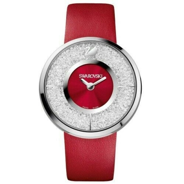 Swarovski 1144170 Crystalline Crystal Red Leather Women's Watch