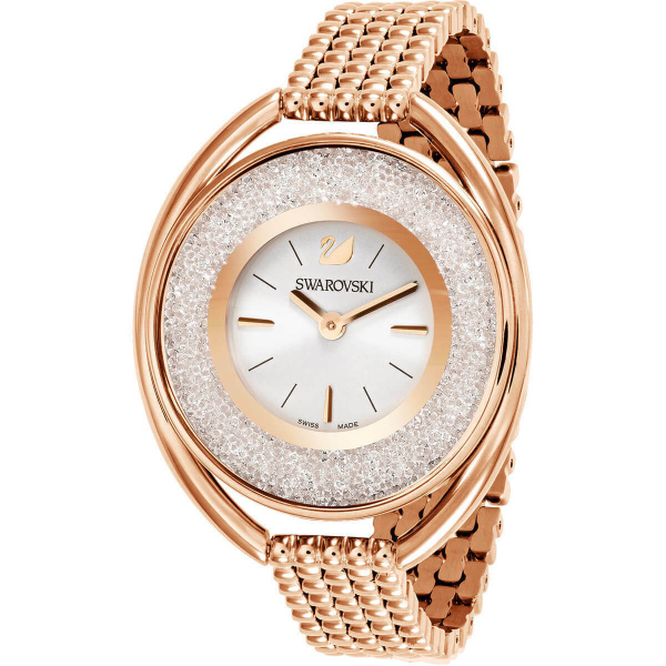 Swarovski 5200341 Crystalline Oval Rose Gold Tone Bracelet Watch