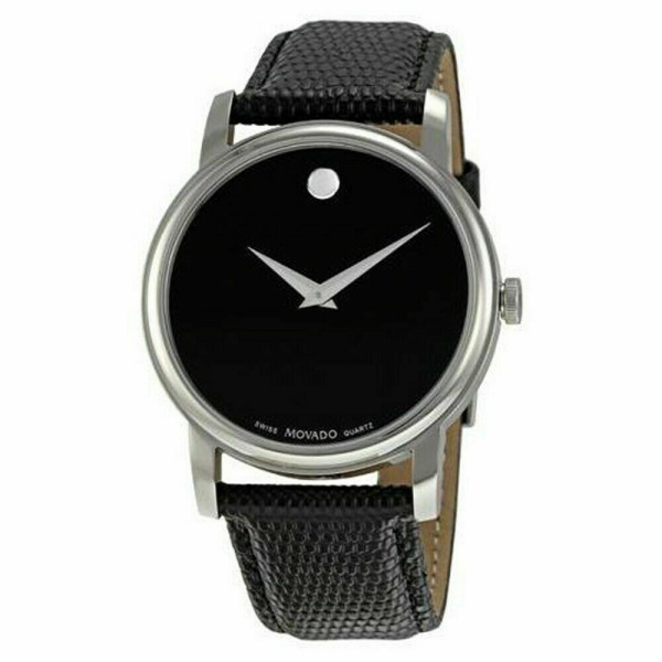 Movado 2100002 Museum Black Stainless Steel Men's Watch