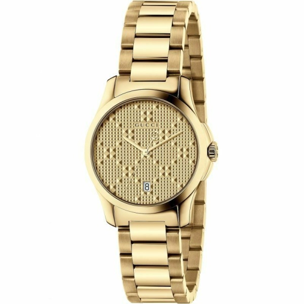 Gucci G-Timeless YA126553 Yellow Gold Dial Women's Watch