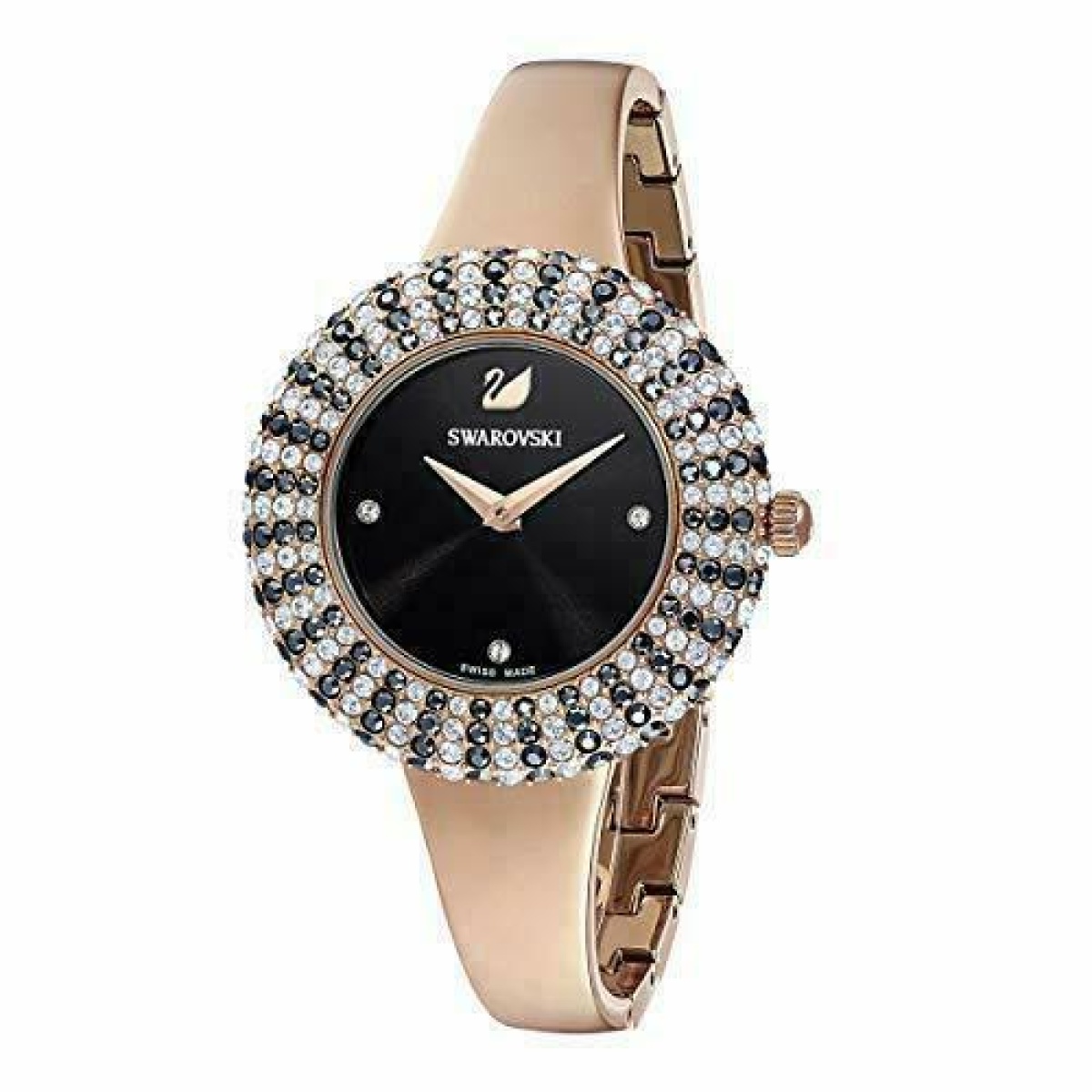 Swarovski 5376633 Aila Dressy Blue Leather Silver-tone Watch